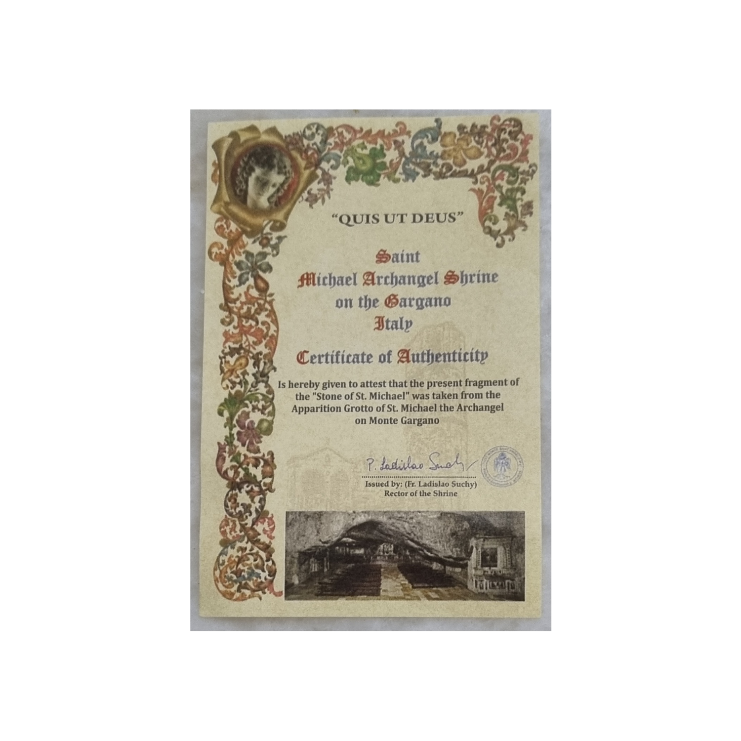 Certificate of Authenticity