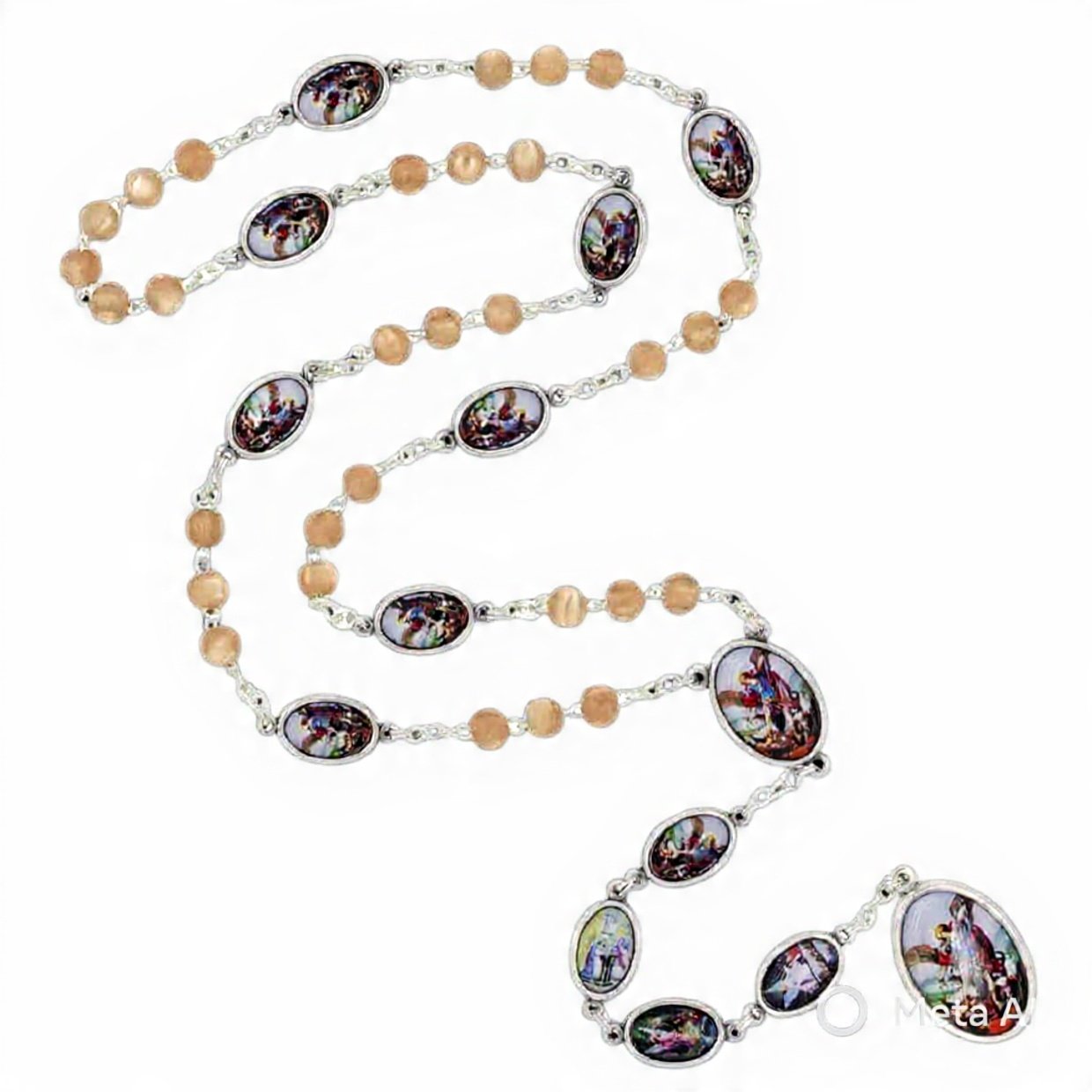 St Michael Chaplet Olive Wood St Michael Chaplet Olive Wood